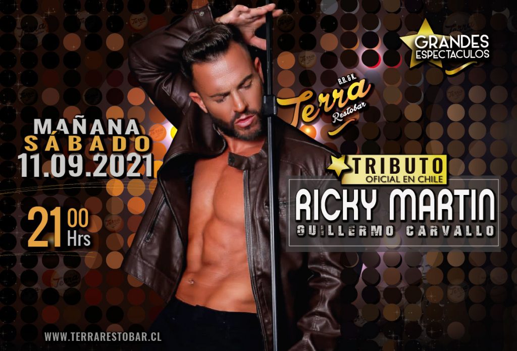 Ricky Martin Tributo - Guillermo Carvallo - Terra Restobar - Septiembre 2021