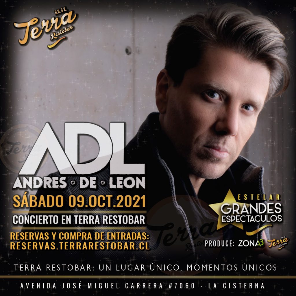 Andrés de León en Terra Restobar - Octubre 2021 - afiche-ok